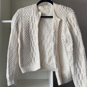 Cute white vintage cardigan